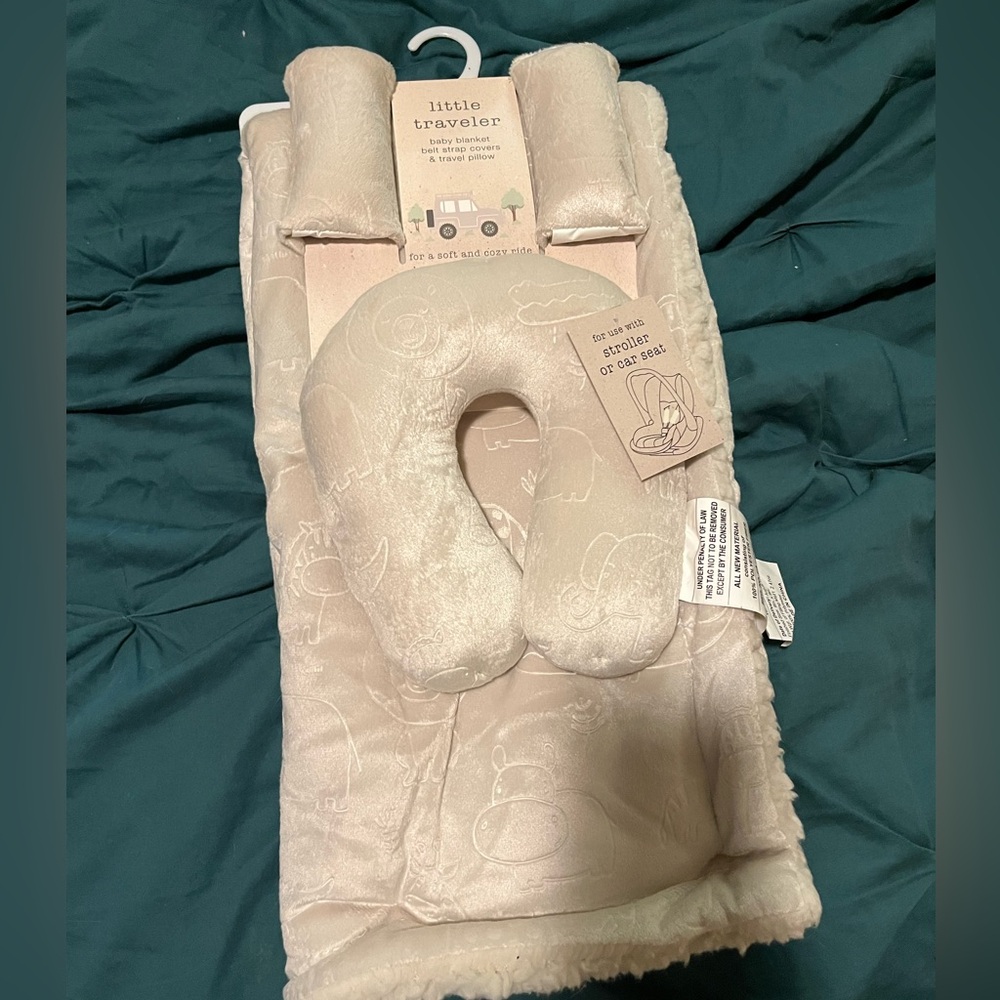 Little Traveler baby blanket car seat set, NWT